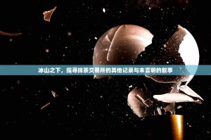冰山之下，探寻抹茶交易所的其他记录与未言明的叙事