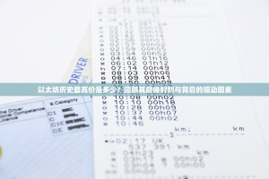 以太坊历史最高价是多少？回顾其巅峰时刻与背后的驱动因素