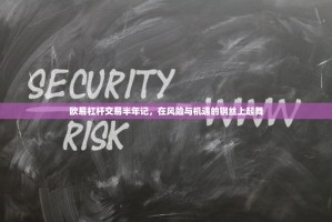 欧易杠杆交易半年记，在风险与机遇的钢丝上起舞