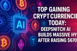 今日涨幅最大的加密货币：1Money推出稳定币编排平台，DeepSnitch AI融资67万美元后引发热议