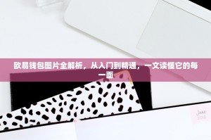 欧易钱包图片全解析，从入门到精通，一文读懂它的每一面