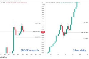 狗狗币走势图与白银突破走势相似，分析师称有望突破9美元