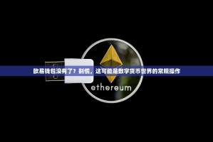 欧易钱包没有了？别慌，这可能是数字货币世界的常规操作