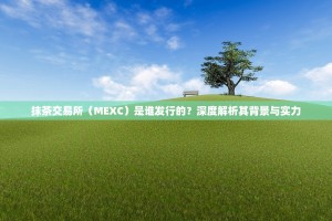 抹茶交易所（MEXC）是谁发行的？深度解析其背景与实力