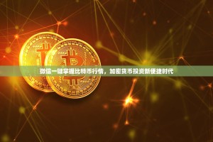 微信一键掌握比特币行情，加密货币投资新便捷时代