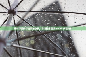 比特币美股行情震荡收跌，市场情绪谨慎 await 关键指引