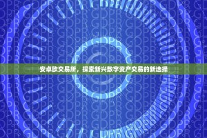 安卓欧交易所，探索新兴数字资产交易的新选择