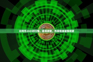 比特币24小时行情，震荡调整，市场情绪谨慎观望